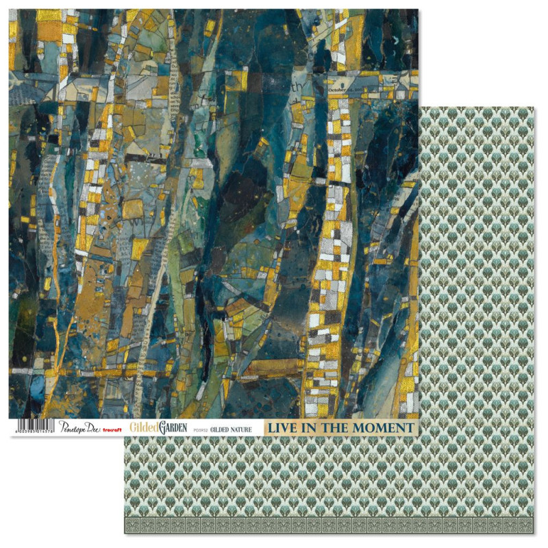 Penelope Dee Gilded Garden 12 x 12 Scrapbook Paper - Gilded Nature