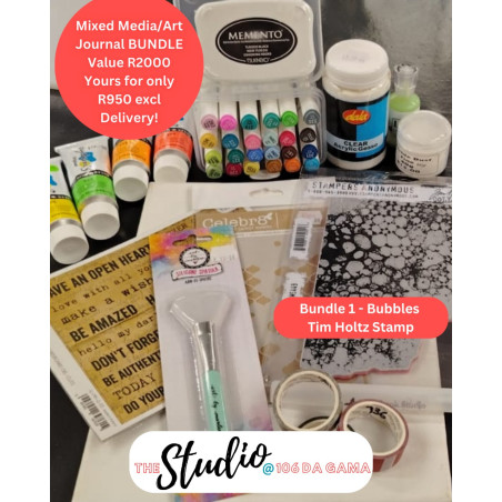 Bundle 1- Tim Holtz Bubbles Stamp
