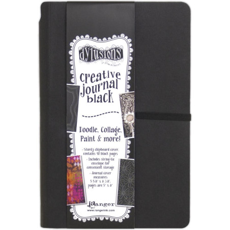 RANGER DYLUSIONS 5X8 CREATIVE JOURNAL BLACK - SMALL