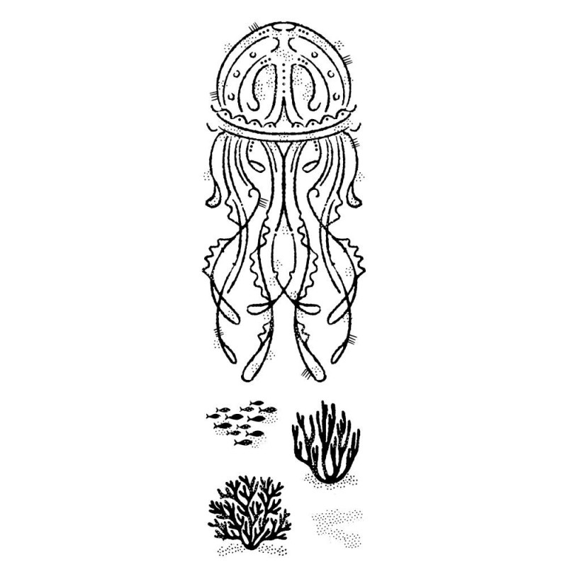 Woodware Clear Stamp Gelly Fish