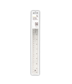 Xcut 12" Steel Ruler (Soft Back)