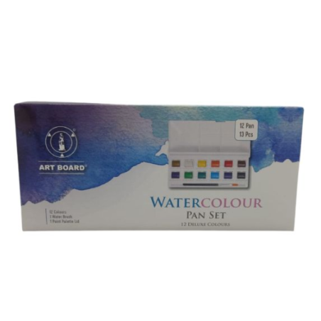 ART BOARD WATERCOLOUR DELUXE SET 12