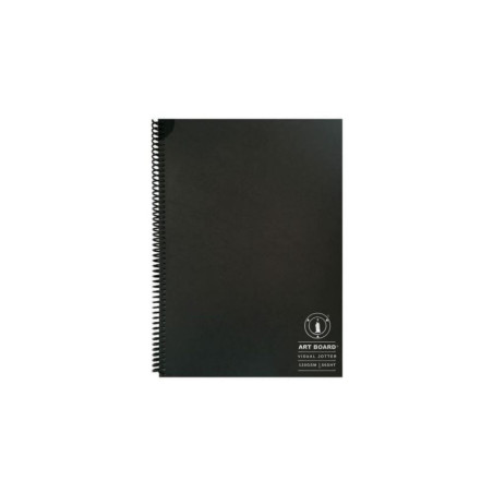 Art Board Visual Jotter 120gsm, 50 Sheets - A6 (Black Softcover)