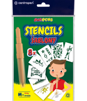 CENTROPEN STENCIL ARMY +M