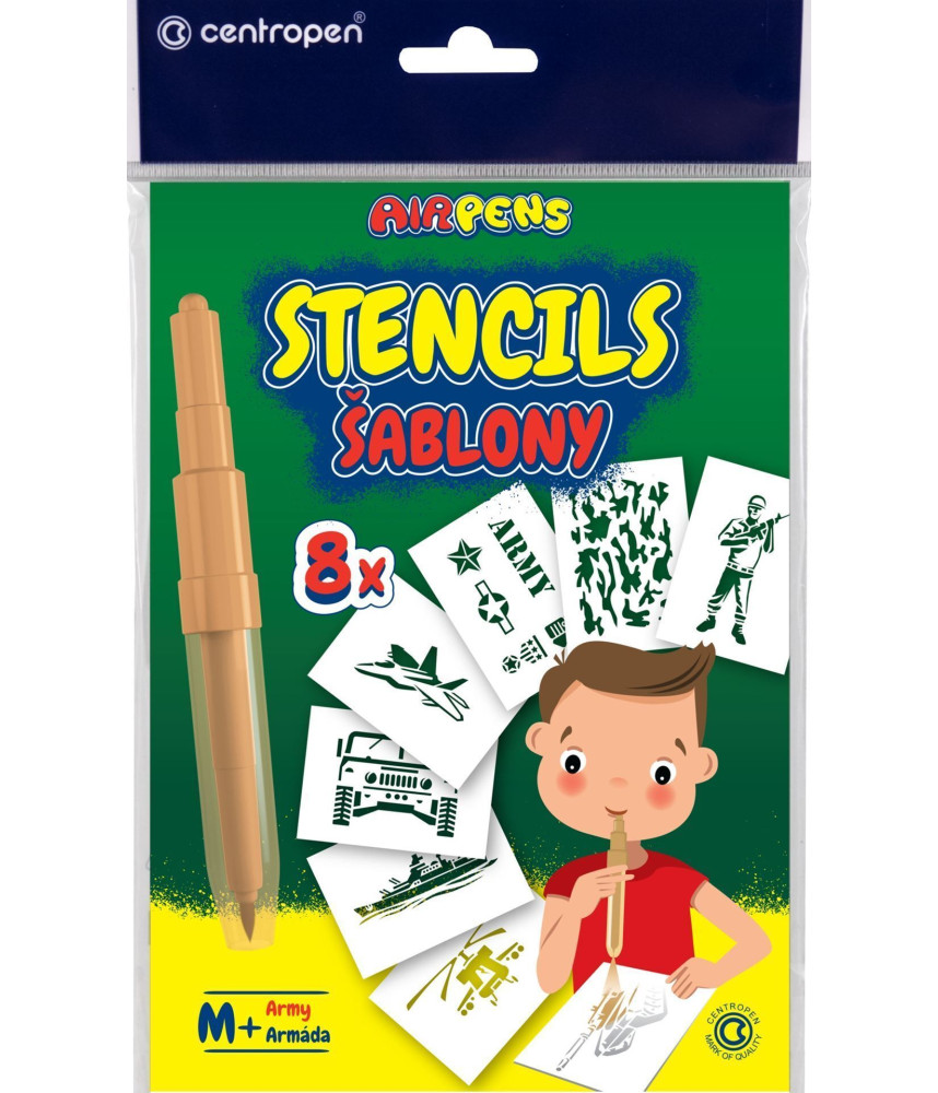 CENTROPEN STENCIL ARMY +M