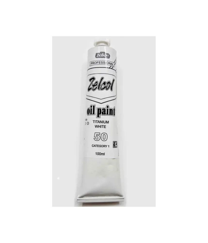 Zellen Zelcol Oil Paint 100ml 50 Titanium White