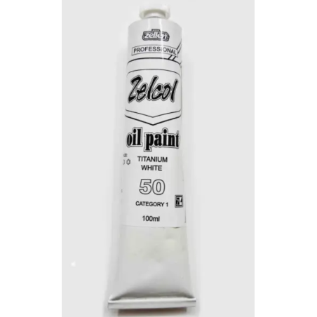 Zellen Zelcol Oil Paint 100ml 50 Titanium White