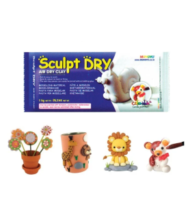 Mungyo Sculpt Dry Air-Dry Clay White 1kg