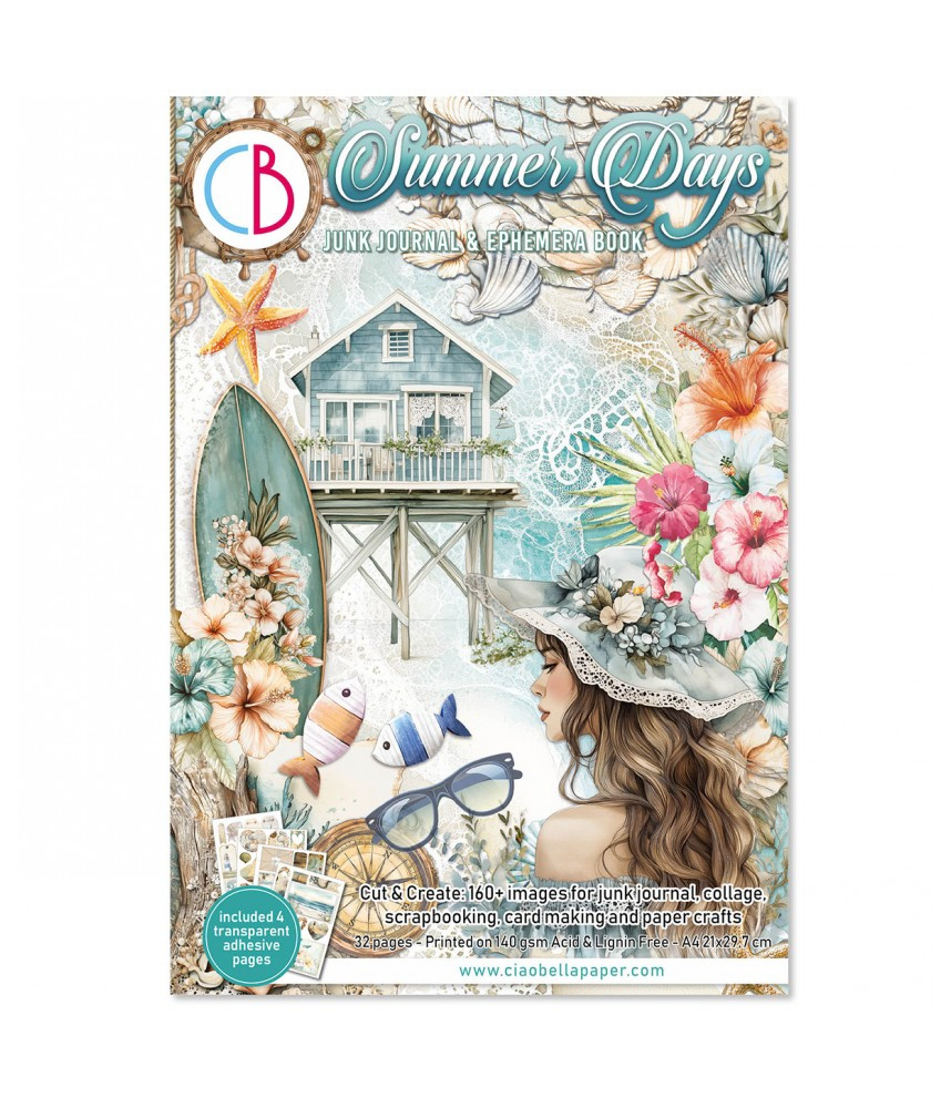 Summer Days Ephemera Book A4 32/Pkg
