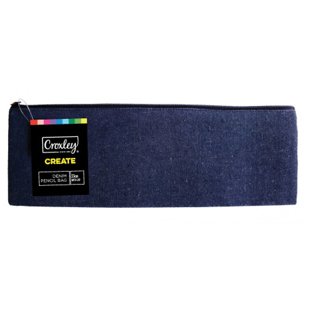 Croxley Denim Pencil Bag 33cm