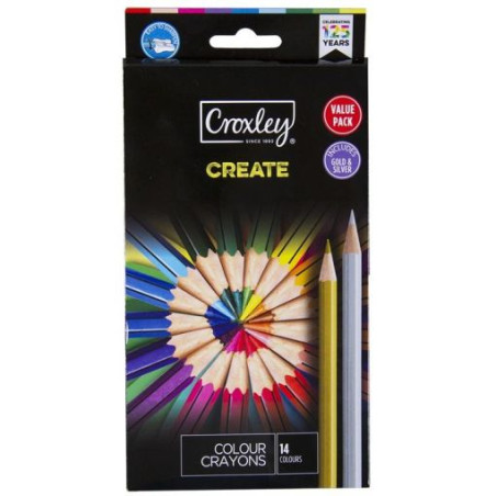 Croxley Colour Pencils 14pcs
