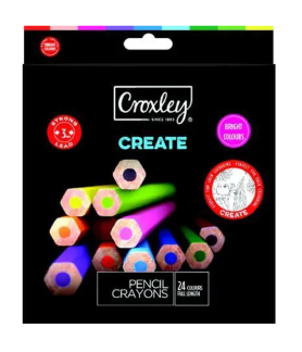 Croxley Colour Pencils Bright 24pc