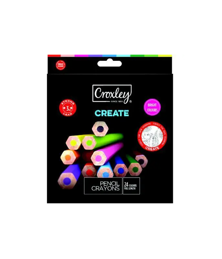 Croxley Colour Pencils Bright 24pc