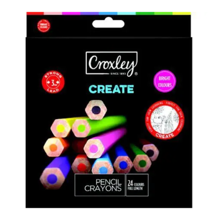 Croxley Colour Pencils Bright 24pc