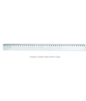 Croxley Create Ruler 50cm Clear