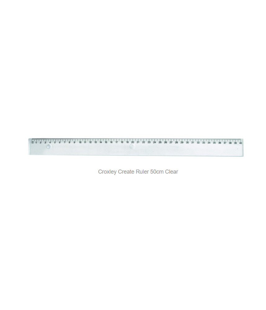 Croxley Create Ruler 50cm Clear