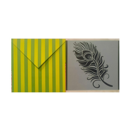 Studio Light Art By Marlene Mini Stencil/Mask - Feather