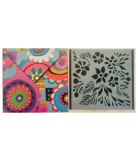 Studio Light Art By Marlene Mini Stencil/Mask- Flowers