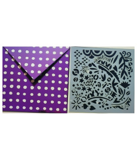 Studio Light Art By Marlene Mini Stencil/Mask - Stars & Wobbles