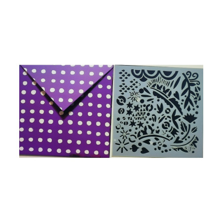 Studio Light Art By Marlene Mini Stencil/Mask - Stars & Wobbles