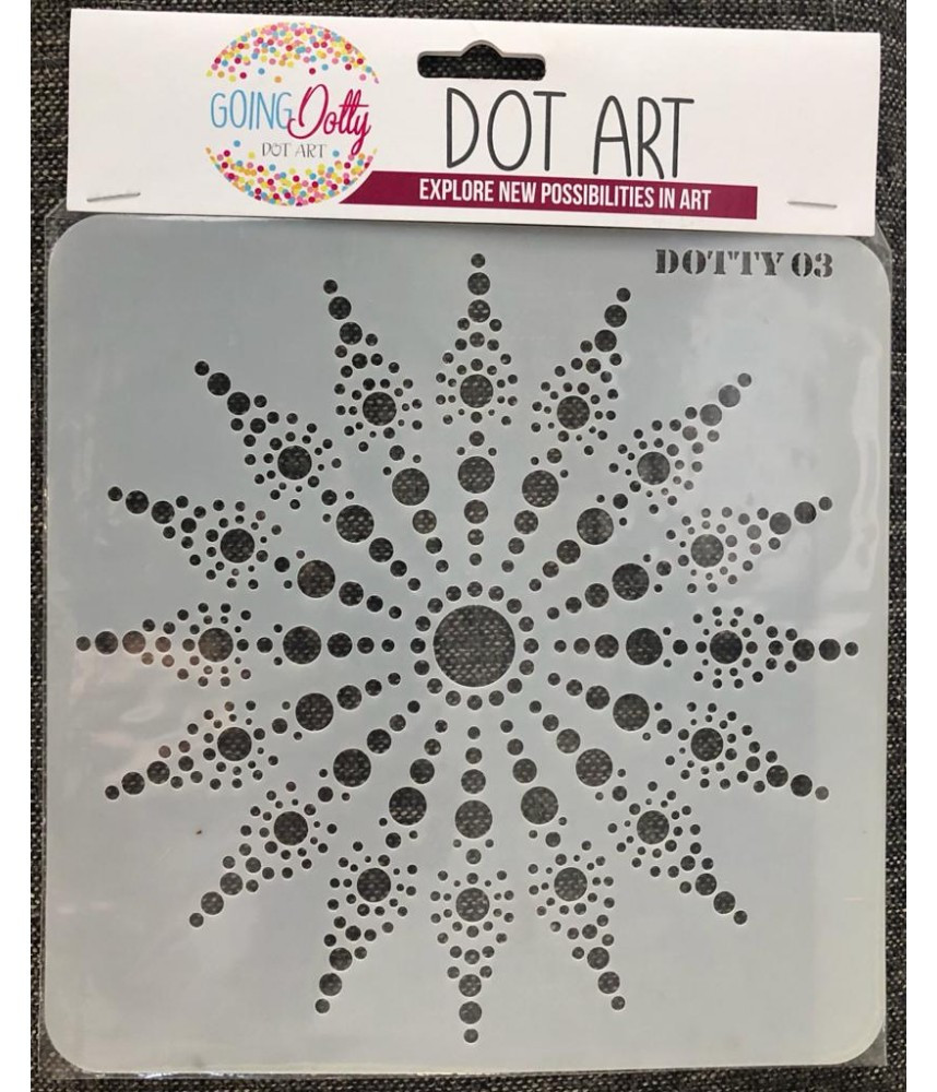 Going DOTTY Art - Mandala Art Stencil