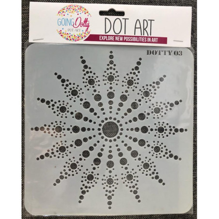 Going DOTTY Art - Mandala Art Stencil
