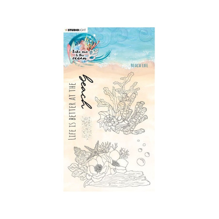 Clear stamp Beach Life Take me to the Ocean 6Pcs