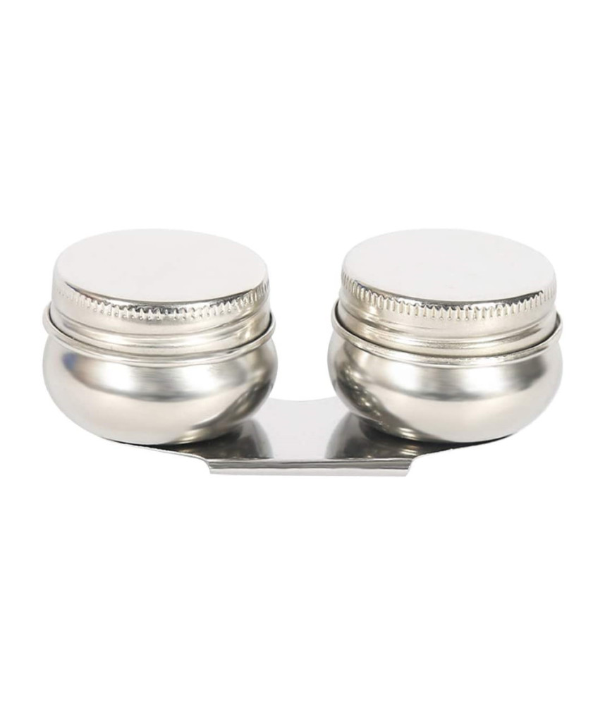 Double Dippers with Lid- Stainless Steel