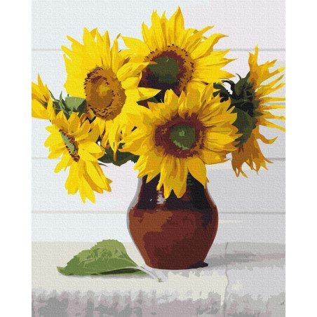 Brushme Paint by numbers Premium Sunflowers