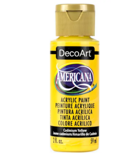 DecoArt Americana Acrylic Paint 59ml 2oz Yellows - Cadmium Yellow (Transparent)