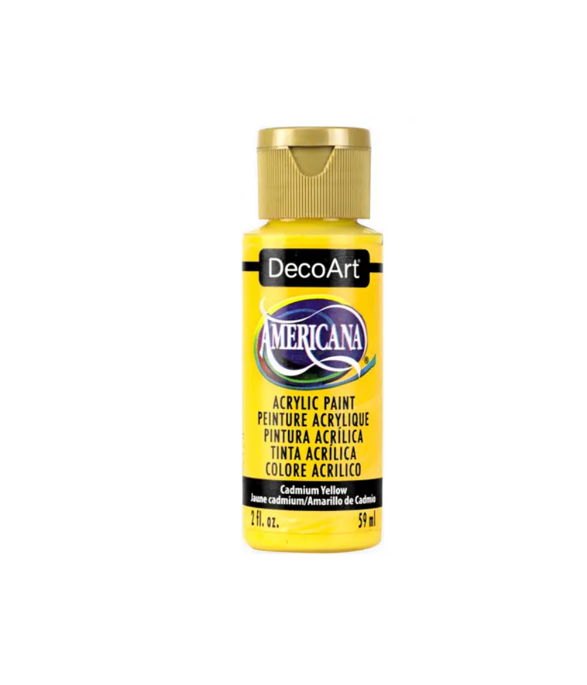 DecoArt Americana Acrylic Paint 59ml 2oz Yellows - Cadmium Yellow (Transparent)