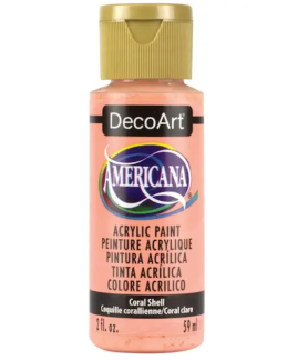 DecoArt Americana Acrylic Paint 59ml 2oz Oranges - Coral Shell