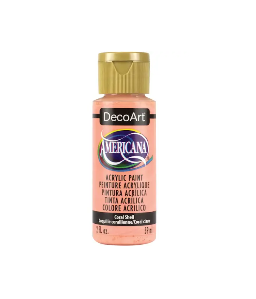 DecoArt Americana Acrylic Paint 59ml 2oz Oranges - Coral Shell