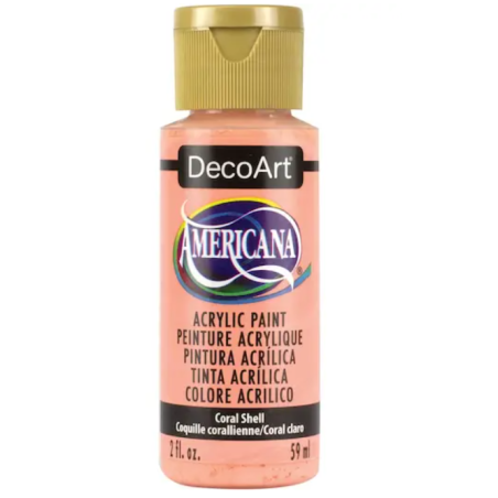 DecoArt Americana Acrylic Paint 59ml 2oz Oranges - Coral Shell