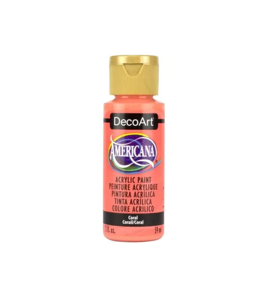 DecoArt Americana Acrylic Paint 59ml 2oz Reds - Coral