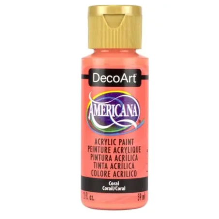 DecoArt Americana Acrylic Paint 59ml 2oz Reds - Coral