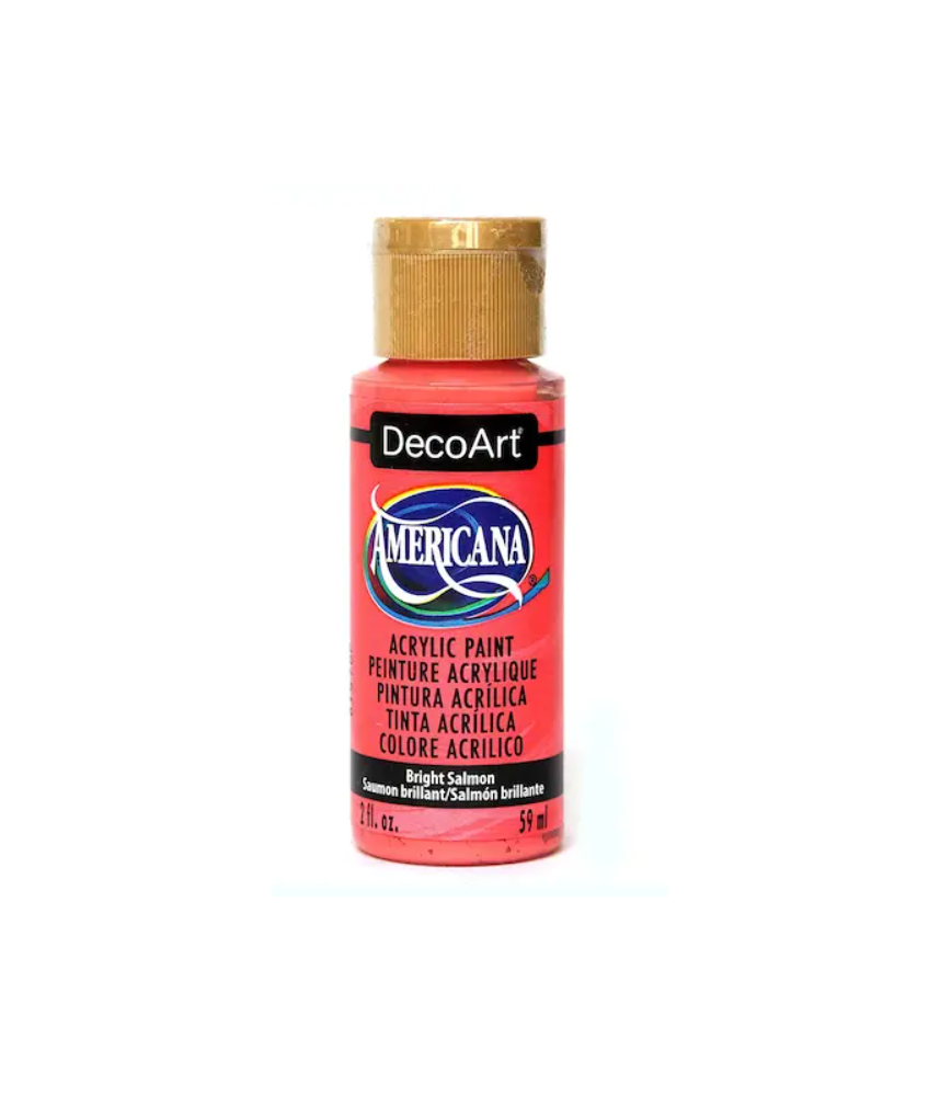 DecoArt Americana Acrylic Paint 59ml 2oz Oranges - Bright Salmon