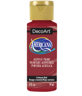 DecoArt Americana Acrylic Paint 59ml 2oz Reds - Crimson Red