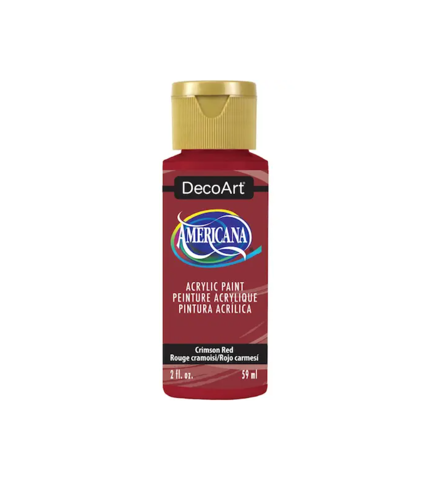 DecoArt Americana Acrylic Paint 59ml 2oz Reds - Crimson Red