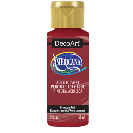 DecoArt Americana Acrylic Paint 59ml 2oz Reds - Crimson Red