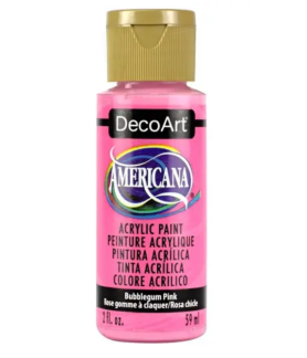 DecoArt Americana Acrylic Paint 59ml 2oz Reds - Bubblegum Pink