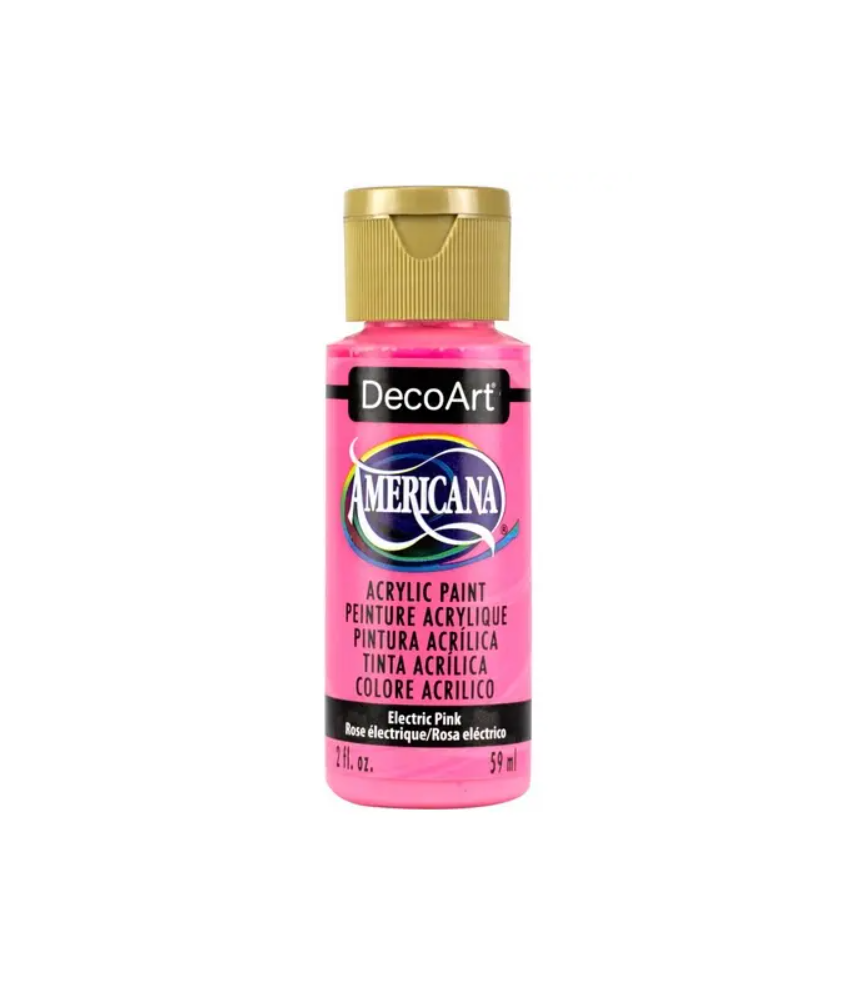 DecoArt Americana Acrylic Paint 59ml 2oz Reds - Electric Pink