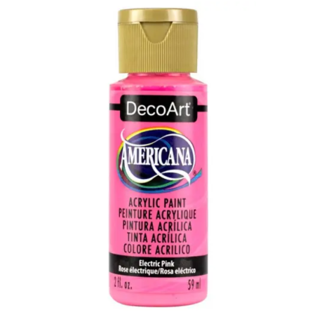 DecoArt Americana Acrylic Paint 59ml 2oz Reds - Electric Pink