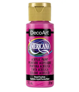 DecoArt Americana Acrylic Paint 59ml 2oz Reds - Royal Fuchsia (Semi-Opaque)