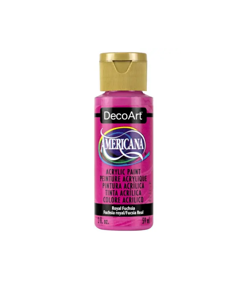 DecoArt Americana Acrylic Paint 59ml 2oz Reds - Royal Fuchsia (Semi-Opaque)