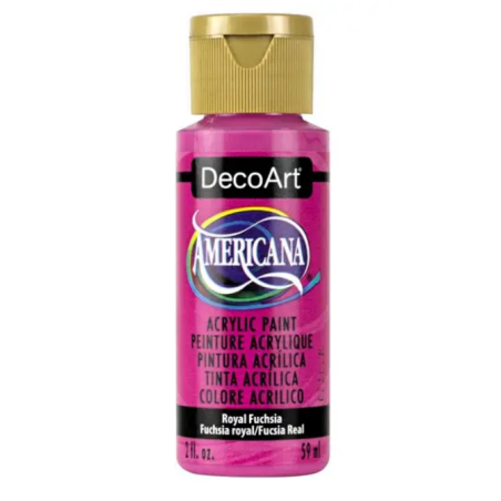 DecoArt Americana Acrylic Paint 59ml 2oz Reds - Royal Fuchsia (Semi-Opaque)