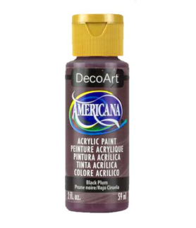 DecoArt Americana Acrylic Paint 59ml 2oz Purples - Black Plum