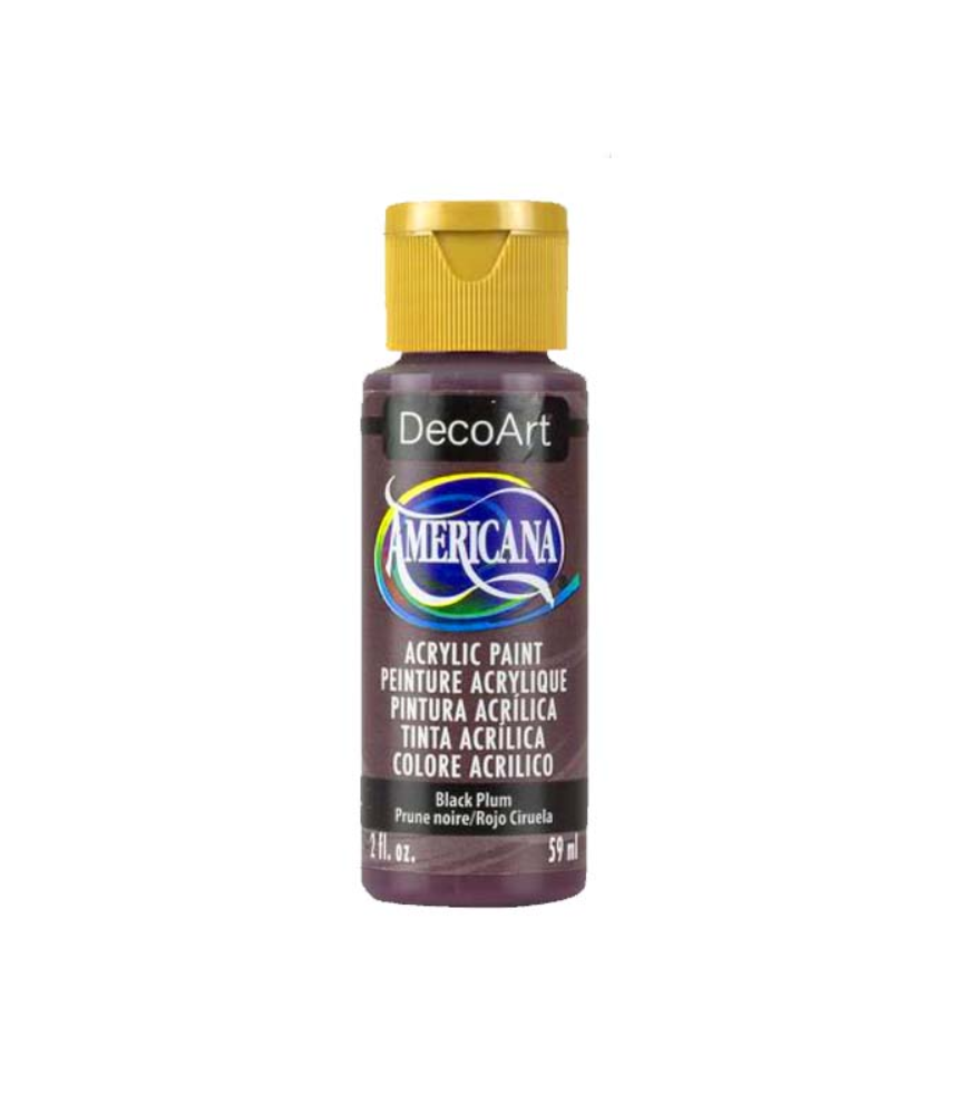 DecoArt Americana Acrylic Paint 59ml 2oz Purples - Black Plum