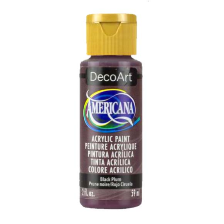 DecoArt Americana Acrylic Paint 59ml 2oz Purples - Black Plum
