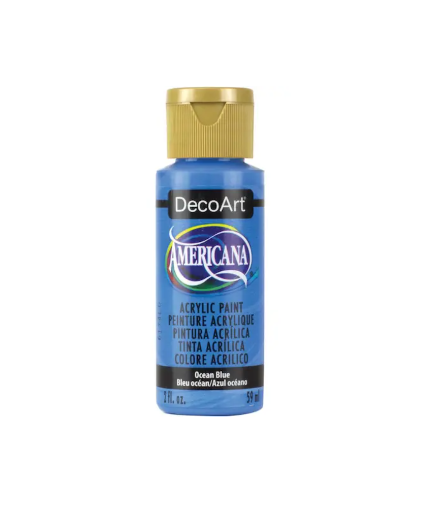 DecoArt Americana Acrylic Paint 59ml 2oz Blues - Ocean Blue